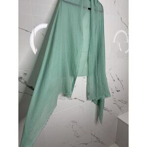 Teal Cashmere Scarf Shawl Stole Wrap Throw Cashmere Pashmina Nepal Handmade NWOT